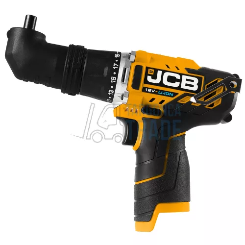 JCB 12DD-2-E-BOXX fúró-csavarozó 30Nm 2x2Ah 12V +3db különböző tokmány, L-Boxx