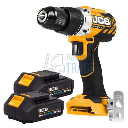 JCB-18BLDD-B kefementes fúrókalapács 18V 2db 2Ah akkuval, töltővel, W-BOXX-ban