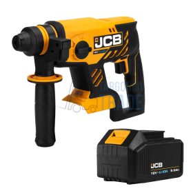   JCB 18BLRH-5X-E-BOXX fúró vésőgép 18V 2kg 1,7J, 1db 5Ah akku, L-Boxx