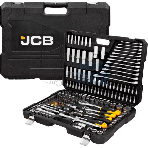 JCB 216 részes szerszámkészlet króm-vanádium acél