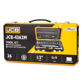 JCB 4362M dugókulcs készlet 1/2" 36 részes 8-32mm
