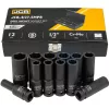 JCB hosszú dugókulcs készlet 1/2" 12 részes 10-24mm