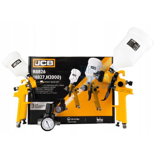 JCB festékszoró pisztoly 3 részes készlet